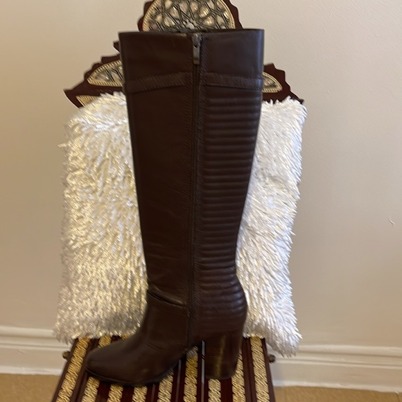 8.5 DARK BROWN knee high boots BRAND NEW - Picture 2 of 8